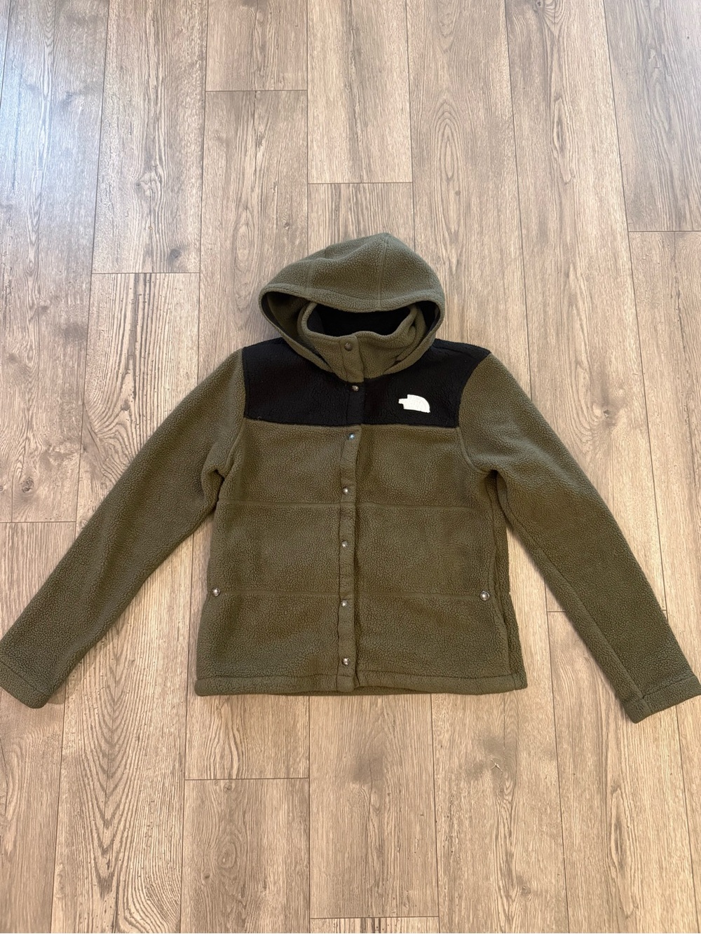The North Face Green/Black Gemma Fleece Women’s Size: Medium  Hoodie Jacket Coat